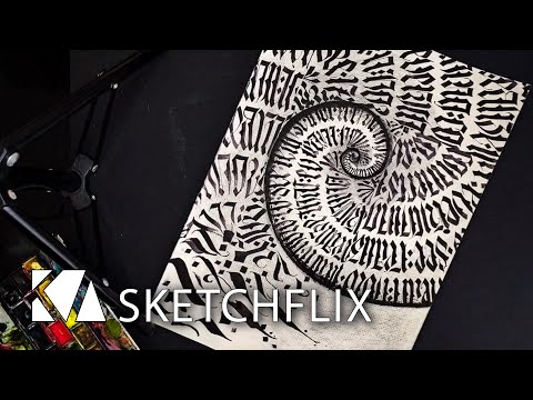 SKETCHFLIX: Folge 3 - Federsatz Kalligrafie