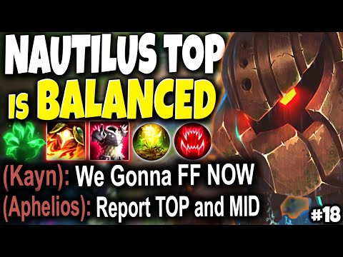 Nautilus Top is so BALANCED that I MADE THEM AFK 1v9 🔥 Immortal Series #18 LoL Nautilus s10 Gameplay