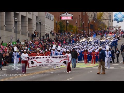 Tennessee State University Marching Band @ the 2016 Nashville X-Mas Parade |In 4K|