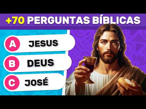 🔥+70 PERGUNTAS SOBRE A BÍBLIA DE NÍVEL FÁCIL, MÉDIO E DIFÍCIL (PARTE 1) | QUIZ BÍBLICO