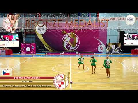 DUO-TRIO BATON JUNIORS BRONZE MEDALIST: ADELLINE, M. V., L. P., D. D., CZECHIA