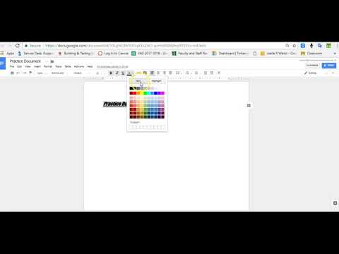 Basic Formatting In Google Docs 2018