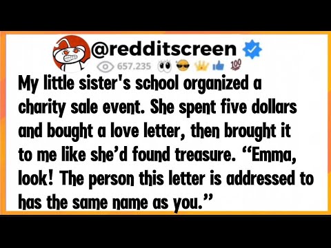 My little sister's school organized a charity sale event. She spent five dollars and bought a love 