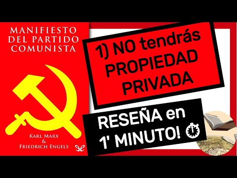 📕 «MANIFIESTO DEL PARTIDO COMUNISTA» - Marx - Reseñas de libros 📚 en ►1 minuto ⏱️!