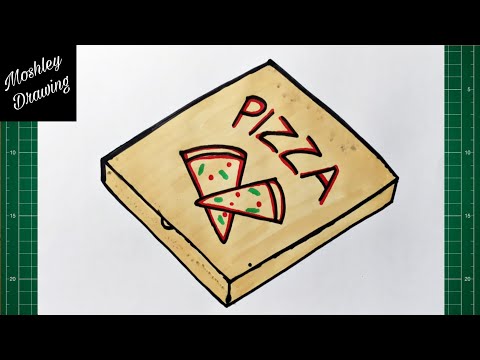 How to Draw a Pizza Box