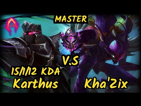 XL Caedrel (KARTHUS) vs KHA'ZIX - 15/1/12 KDA JUNGLE GAMEPLAY - EUW Ranked MASTER