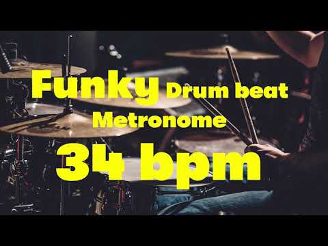 34 bpm Funky drumbeat metronome 01