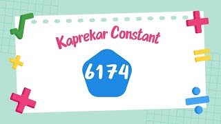 SPECIAL NUMBER | KAPREKAR' S CONSTANT #maths #special #kaprekar #mathsfun #mathsfacts #learnwithme