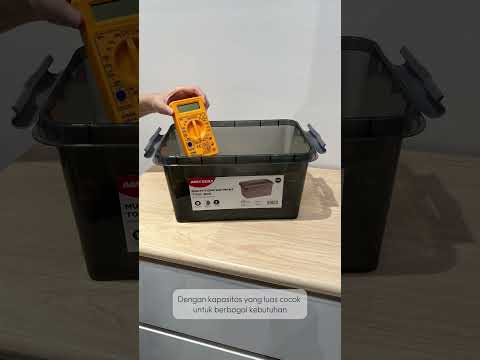 Gambar Maxbuilt 6.5 Ltr Kotak Perkakas 5 Kompartemen Dengan Sekat - Abu-Abu