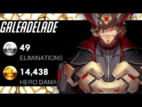 49 ELIMS - GALE MCCREE MAIN! 14k DMG! [ OVERWATCH SEASON 18 TOP 500 ]