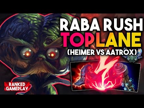 RUSHING DEATHCAP IS THE NEW META? MAX DAMAGE HEIMERDINGER VS AATROX TOPLANE! - League of Legends