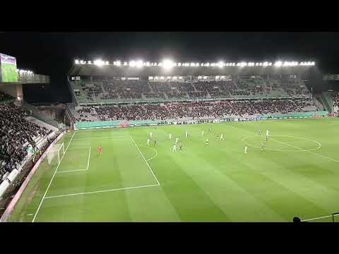 Celebración del primer gol del Córdoba (Dani Requena)