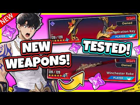 OMG! 2 NEW DARK WEAPONS TESTING & SUMMONS! INSANE DAMAGE & BONUSES!  [Solo Leveling: Arise]