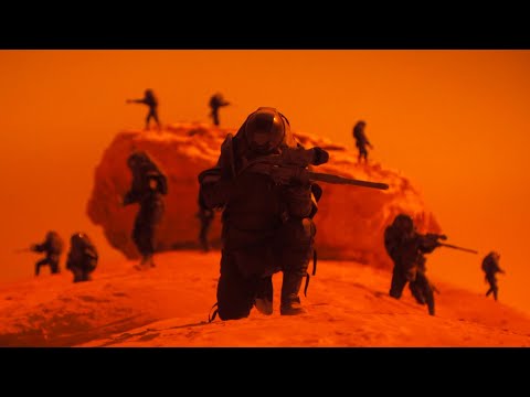 Dune: Part Two (2024) - Harkonnen Snipers fight Fremen