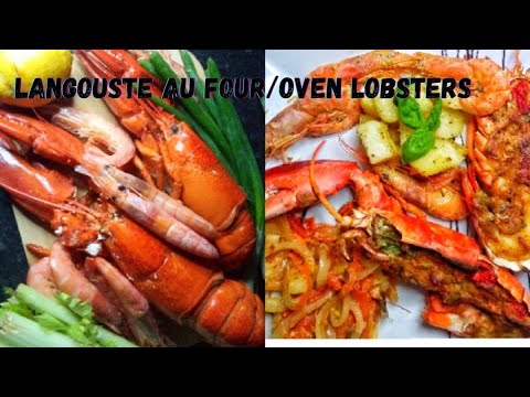 🇫🇷LANGOUSTES AU FOUR/🇬🇧 OVEN LOBSTERS  #langouste #recetteivoirienne #ivorianfood