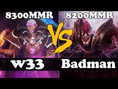 Dota 2 - w33 Plays Invoker VS Badman Plays Spectre - Ranked Match Gameplay