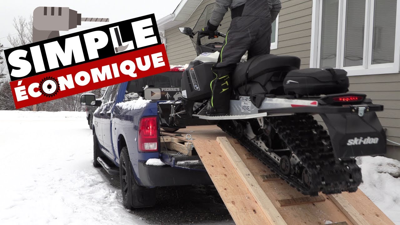Comment construire une rampe plateforme en bois pour motoneige  | Pierre’s Adventures
