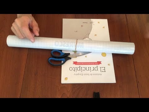 How to cover a book with contact without wrinkles or air bubbles Laminated.