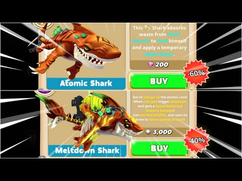 GET ATOMIC SHARK 60% OFF AND MELTDOWN 40% OFF - Hungry Shark World