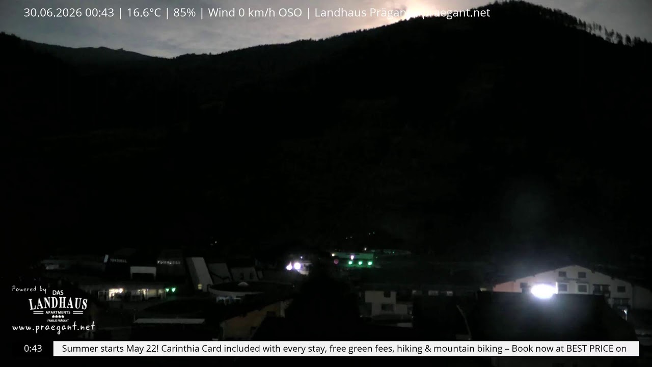 Live webcam view of Bad Kleinkirchheim Alpine Valley Panorama