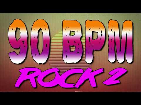 90 BPM - Rock 2 - 4/4 Drum Track - Metronome - Drum Beat