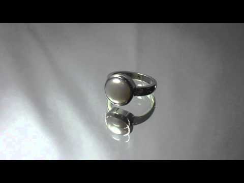 fresh water pearl silver ring video