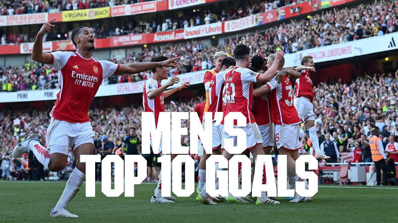 Top 10 Goals compilation from Arsenal in 2023 | Saka, Odegaard, Jesus, Nelson, Rice and more!