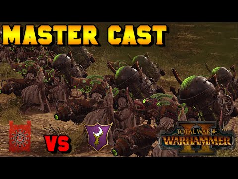 Master Cast: TlaxtlanSoothsayer (Skaven) vs. Felkon (Dark Elves) | Total War: Warhammer 2