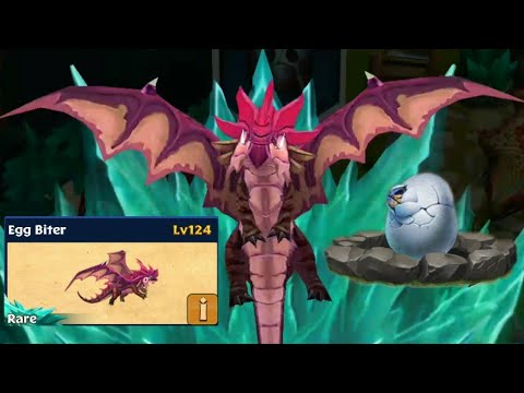 Egg Biter max level 124 titan mode-Rare Dragon//Dragons rise of Berk
