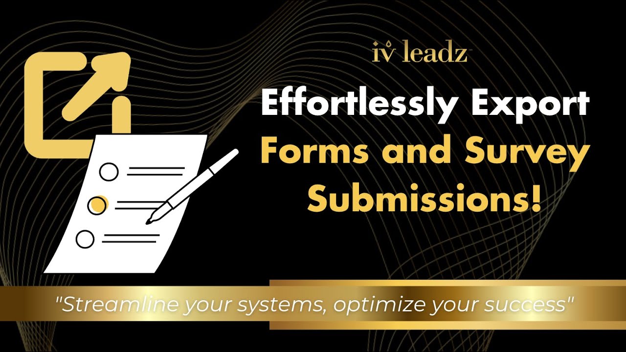 Effortlessly Export Forms and Survey Submissions!