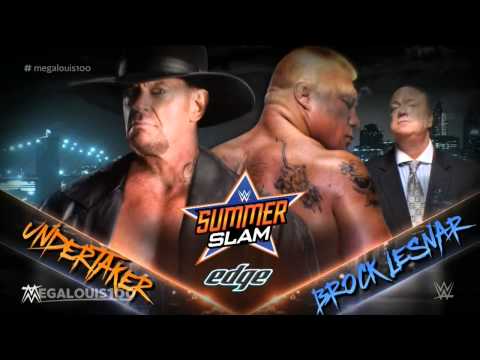 WWE SummerSlam 2015 Official Match Card - Undertaker Vs. Brock Lesnar