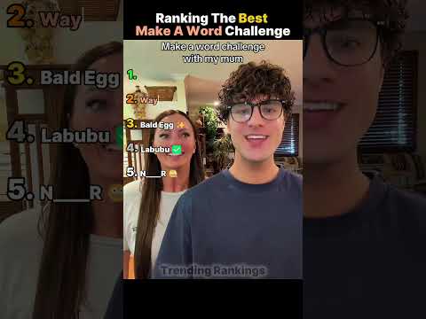 Ranking The Funniest Make A Word Challenge moments 🤣 #shorts #couplechallenge #viral #makeaword