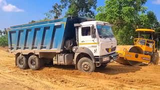 Tata Signa 2830.tk ❌️ Escorts EC5250 Road Roller ❌️Jcb 3dx super 4x4 💥 NH208A New Road