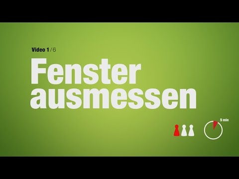 Fenster richtig ausmessen - Anleitung Schritt 1