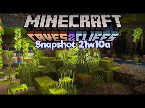 Pixlriffs - Exploring Lush Caves in Survival! ▫ Minecraft 1.17 Snapshot 21w10a ▫ Caves & Cliffs Update