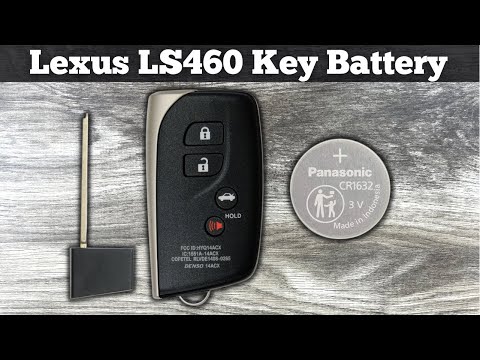 How To Change A 2013 - 2017 Lexus LS460 Remote Key Fob Battery - Remove Replace LS 460 Key Batteries