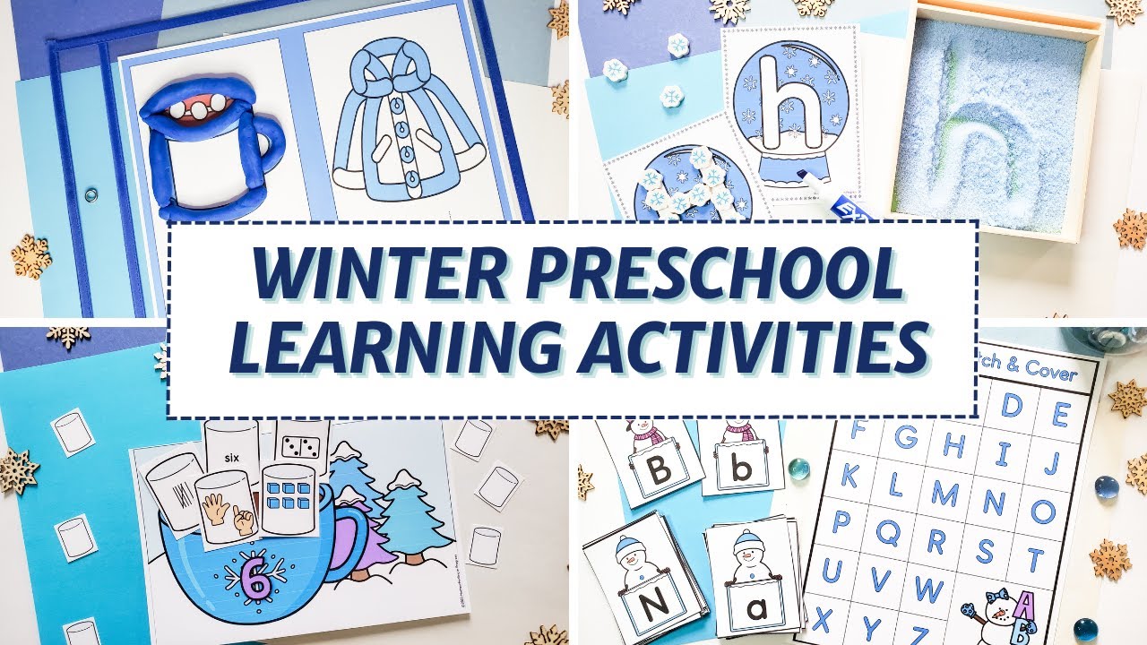 Hands-On Winter Math, Literacy, & Fine Motor Activities for Preschool & Kindergarten