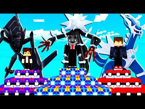 3 PIRÂMIDES LUCKY PIXELMON DIALGA VS NECROZMA VS XURKITREE - MINECRAFT PIXELMON MOD