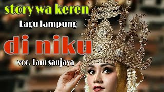 Download lagu story wa keren lagu lampung , Di niku voc. tam sanjaya  by mizwa_rudin mp3