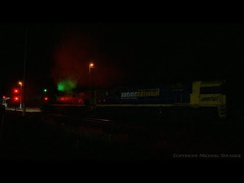 6MP5 Container Train At Night - PoathTV Australian Railways