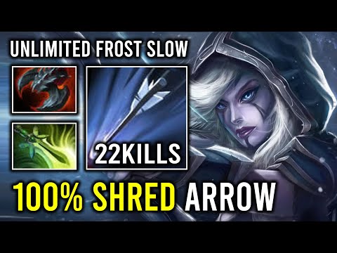 Nothing Can Handle Super Carry Drow Ranger 100% Shred Max Frost Arrow Dota 2