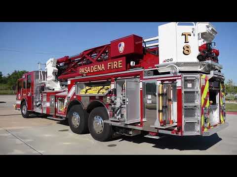 Truck Walk-Around: Pasadena's Pierce Ascendant 100' Mid-Mount Aerial Tower