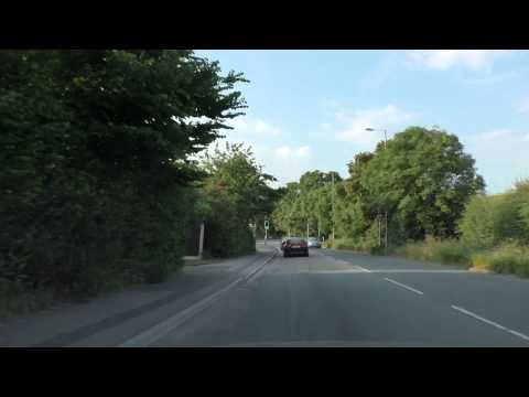 Driving On Norton Road, Broomhall Way, Bath Road, Commandery Road & Sidbury, Worcester, England