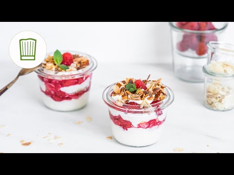 Schnelles Himbeer-Schichtdessert | Chefkoch