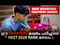 NEET 2026 High Yielding Chapters Biggest Reveal In NEET History Score 700 In NEET 2026