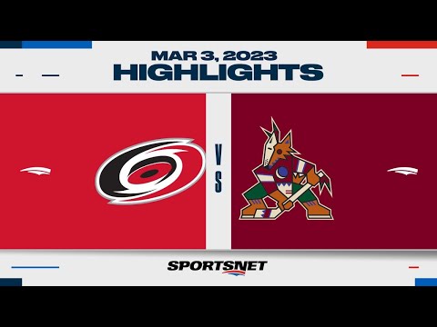 NHL Highlights | Hurricanes vs. Coyotes - March 3, 2023