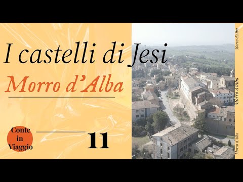 Borgo di Morro d'Alba, Ancona, Marche, video in 4k