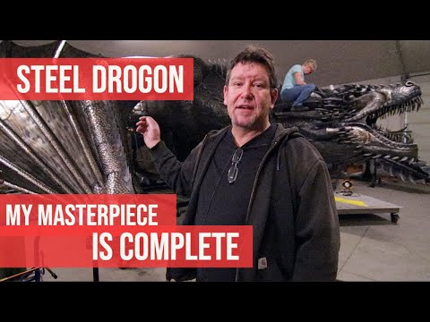 Steel Drogon Sculpture Is Complete