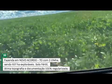 FAZENDA À VENDA – NOVO ACORDO | TOCANTINS 🌾