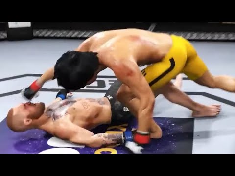 UFC Bruce Lee vs Conor McGregor Big punch in the face